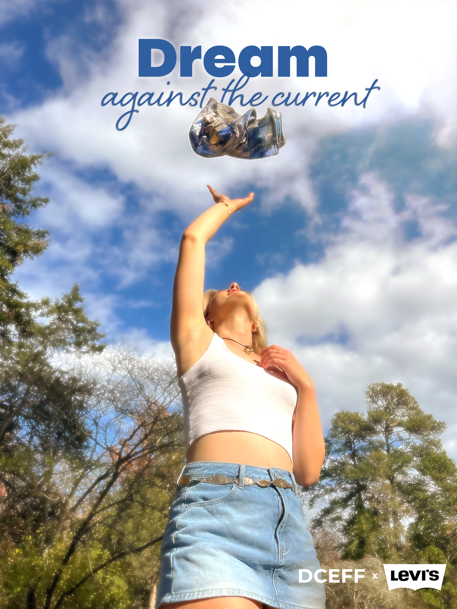 Dream Against the Current — DCEFF × Levi's campaign poster